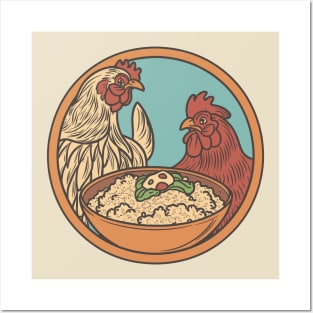 Chicken and rice Posters and Art